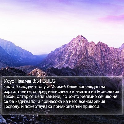 Исус Навиев 8:31 BULG Bible Verse Image