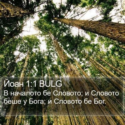 Йоан 1:1 BULG Bible Verse Image