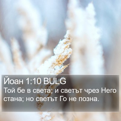 Йоан 1:10 BULG Bible Verse Image