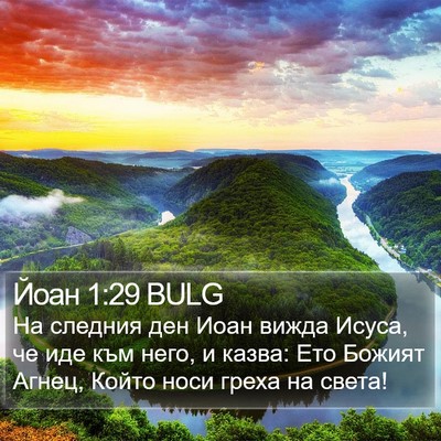 Йоан 1:29 BULG Bible Verse Image