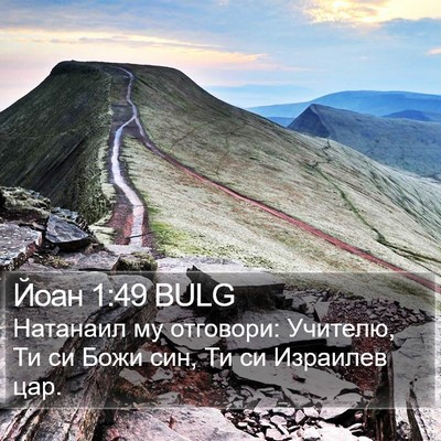 Йоан 1:49 BULG Bible Verse Image