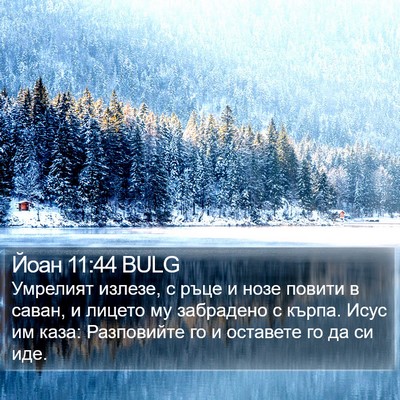 Йоан 11:44 BULG Bible Verse Image