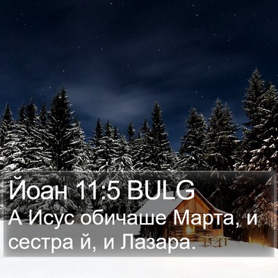 Йоан 11:5 BULG Bible Verse Image