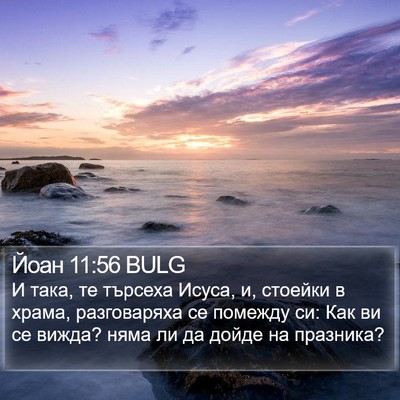 Йоан 11:56 BULG Bible Verse Image