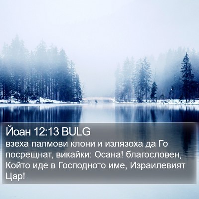 Йоан 12:13 BULG Bible Verse Image