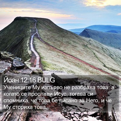 Йоан 12:16 BULG Bible Verse Image