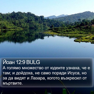 Йоан 12:9 BULG Bible Verse Image