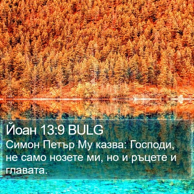Йоан 13:9 BULG Bible Verse Image