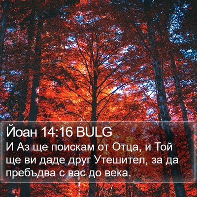 Йоан 14:16 BULG Bible Verse Image