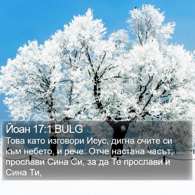 Йоан 17:1 BULG Bible Verse Image