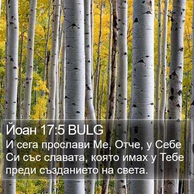 Йоан 17:5 BULG Bible Verse Image