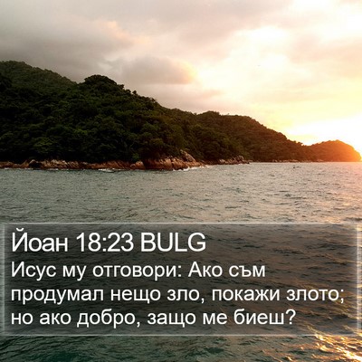 Йоан 18:23 BULG Bible Verse Image