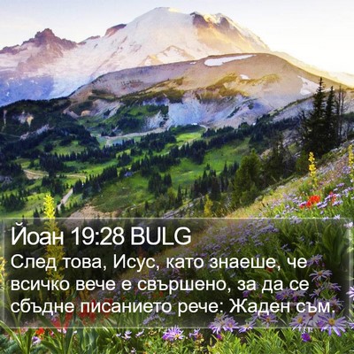 Йоан 19:28 BULG Bible Verse Image