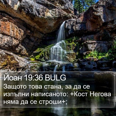 Йоан 19:36 BULG Bible Verse Image