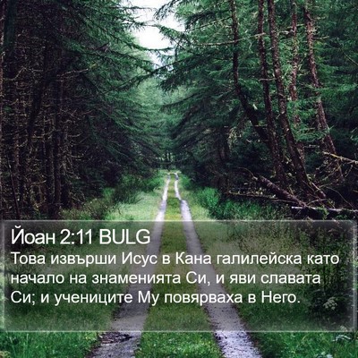 Йоан 2:11 BULG Bible Verse Image