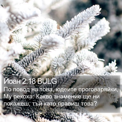 Йоан 2:18 BULG Bible Verse Image