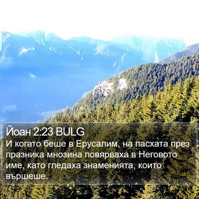 Йоан 2:23 BULG Bible Verse Image