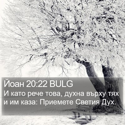 Йоан 20:22 BULG Bible Verse Image
