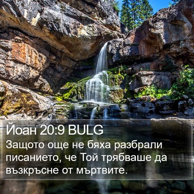 Йоан 20:9 BULG Bible Verse Image