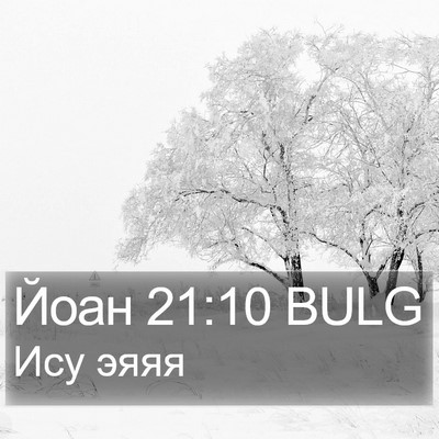 Йоан 21:10 BULG Bible Verse Image
