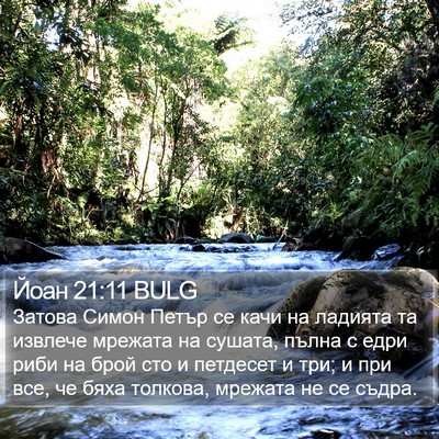 Йоан 21:11 BULG Bible Verse Image