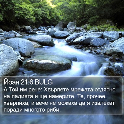 Йоан 21:6 BULG Bible Verse Image