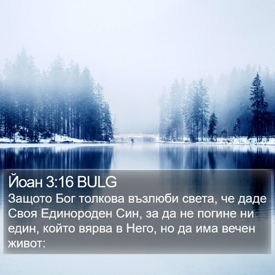 Йоан 3:16 BULG Bible Verse Image