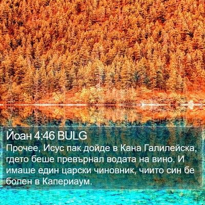 Йоан 4:46 BULG Bible Verse Image