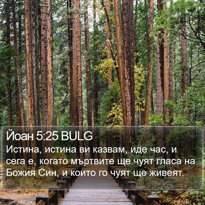Йоан 5:25 BULG Bible Verse Image