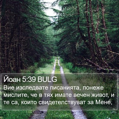 Йоан 5:39 BULG Bible Verse Image