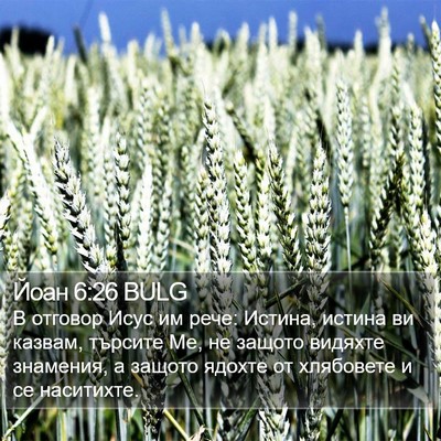Йоан 6:26 BULG Bible Verse Image