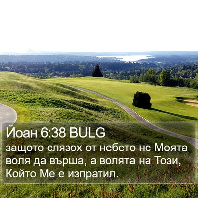 Йоан 6:38 BULG Bible Verse Image