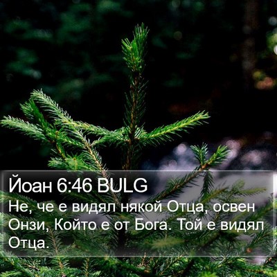 Йоан 6:46 BULG Bible Verse Image