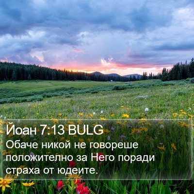 Йоан 7:13 BULG Bible Verse Image