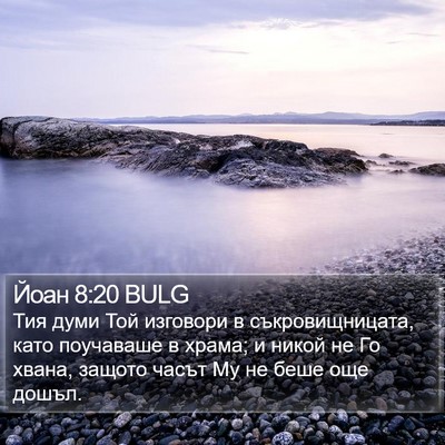 Йоан 8:20 BULG Bible Verse Image