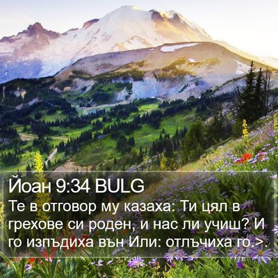 Йоан 9:34 BULG Bible Verse Image