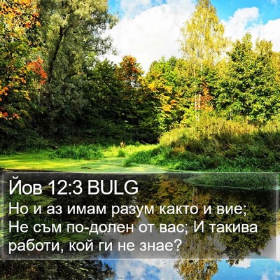 Йов 12:3 BULG Bible Verse Image