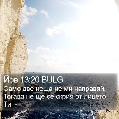 Йов 13:20 BULG Bible Verse Image