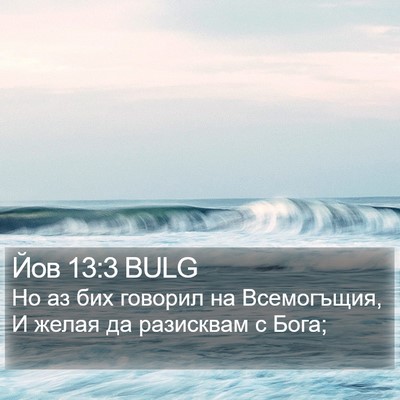 Йов 13:3 BULG Bible Verse Image