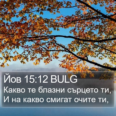 Йов 15:12 BULG Bible Verse Image