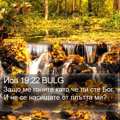 Йов 19:22 BULG Bible Verse Image