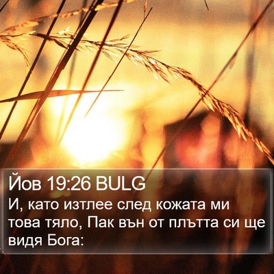 Йов 19:26 BULG Bible Verse Image