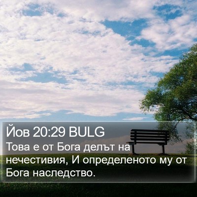 Йов 20:29 BULG Bible Verse Image