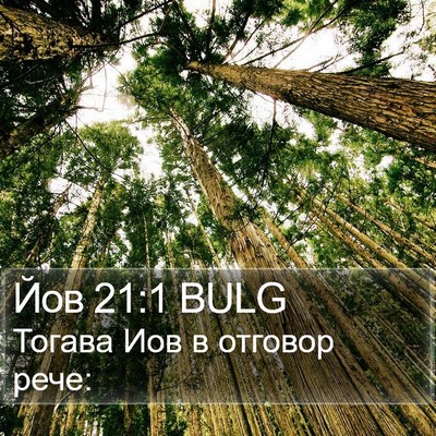 Йов 21:1 BULG Bible Verse Image