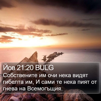 Йов 21:20 BULG Bible Verse Image