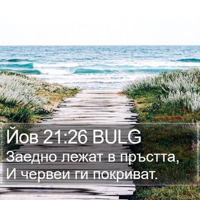 Йов 21:26 BULG Bible Verse Image