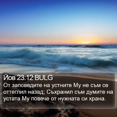 Йов 23:12 BULG Bible Verse Image
