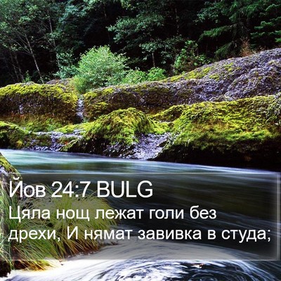 Йов 24:7 BULG Bible Verse Image