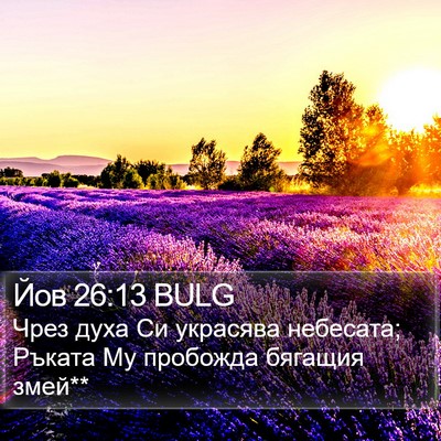 Йов 26:13 BULG Bible Verse Image