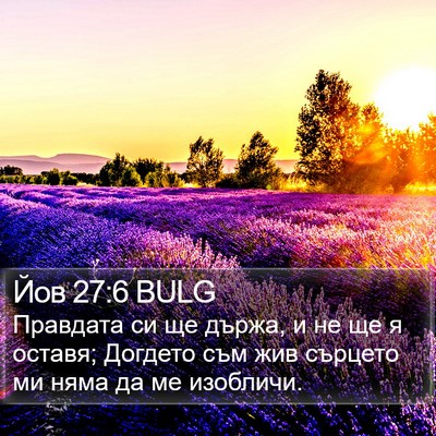 Йов 27:6 BULG Bible Verse Image